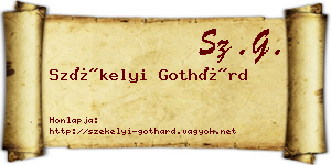 Székelyi Gothárd névjegykártya